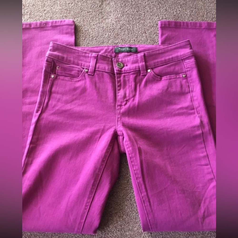 White house black market purple Jeans 00R